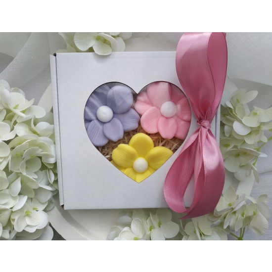 Mydlany flower box na prezent