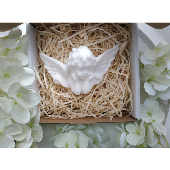 Mydełko aniołek, podziękowania dla gości, Komunia, Chrzest, Ślub