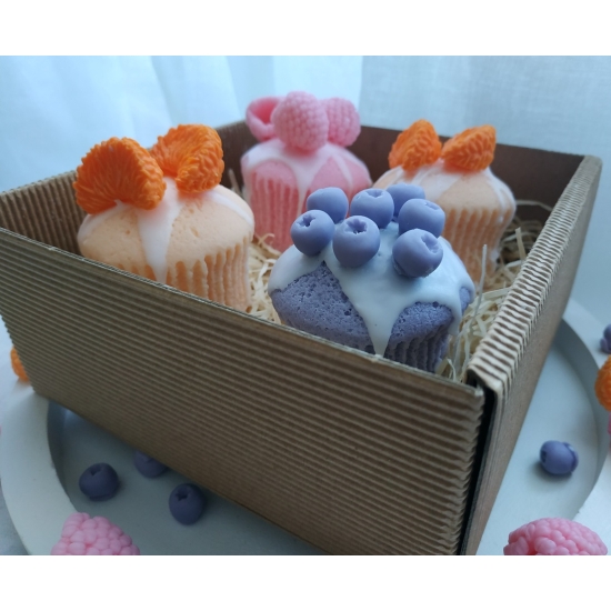 Zestaw mydlanych babeczek