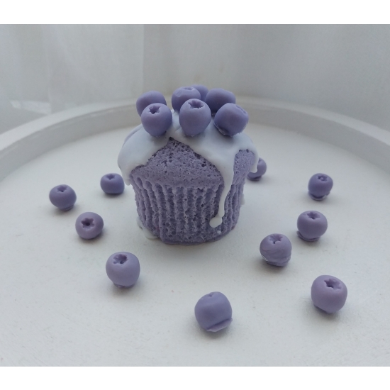 Mydlana babeczka owoce leśne