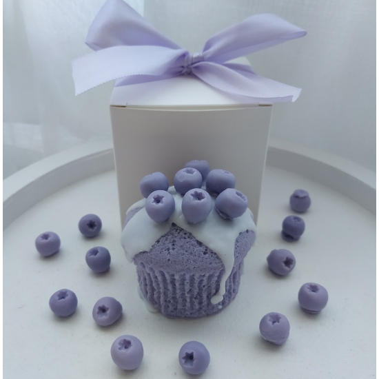 Mydlana babeczka owoce leśne