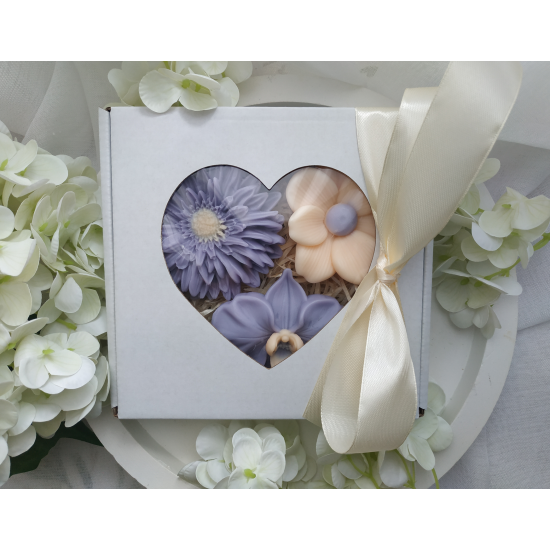 Mydlany flower box na prezent
