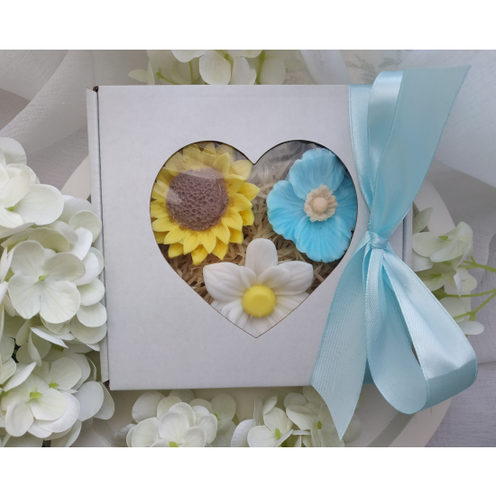 Mydlany flower box na prezent