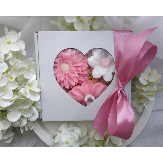 Mydlany flower box na prezent