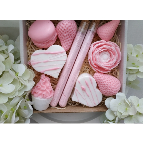 Zestaw prezentowy truskawka i wanilia