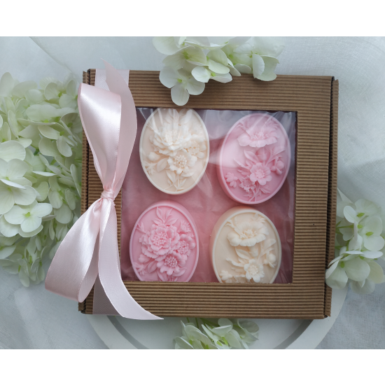 Zestaw mydeł róża i bez Dzień Kobiet