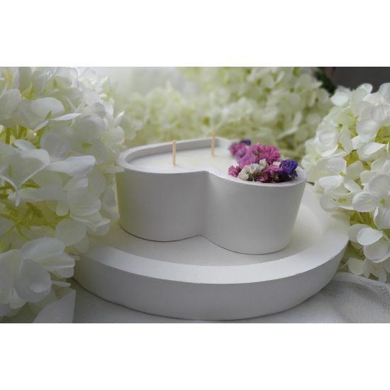 Świeca sojowa serce Dzień Babci