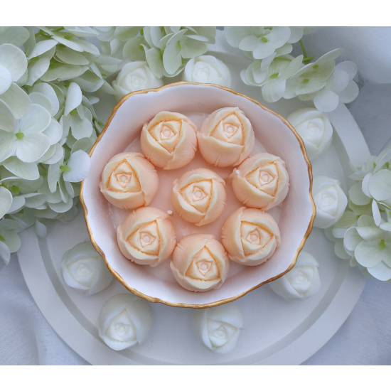 Świeca sojowa z tulipanami Dzień Kobiet