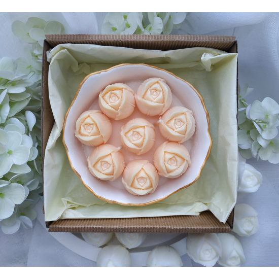 Świeca sojowa z tulipanami Dzień Kobiet