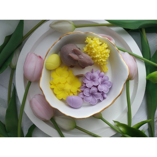 Świeca sojowa z zajączkiem Wielkanoc